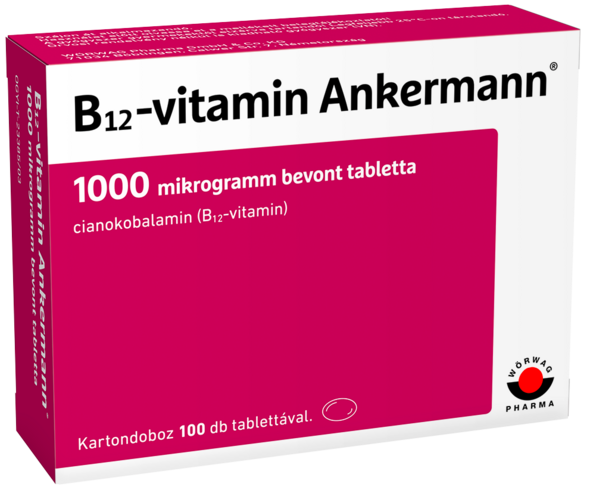 B12-vitamin Ankermann® 1000 mikrogramm bevont tabletta