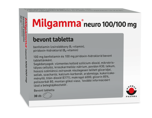 Milgamma® neuro 100/100 mg bevont tabletta